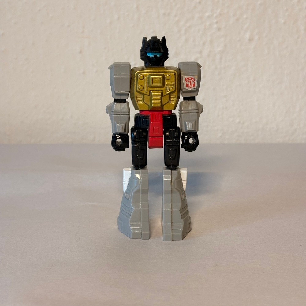 Transformers Grimlock Action Figure Unisex 4" Gold Grey Excellent G1 Pretender